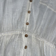 Load image into Gallery viewer, Free People White Gauze Button Blouse Tunic M NWT OB1557293