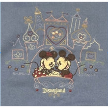 Load image into Gallery viewer, Disneyland Mickey Minnie Castle Embroidered Sweatshirt Blue Medium