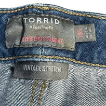 Load image into Gallery viewer, Torrid Boyfriend Straight Vintage Stretch Jeans 18S Patch Pockets