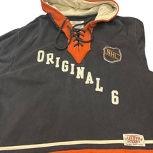 Load image into Gallery viewer, Old Time Hockey Original 6 NHL Hoodie Large Lace Up Patch Logo