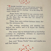 Load image into Gallery viewer, Brass Tacks Col Wm C Hunter 1910 Hardcover Antique Self Help Philosophy