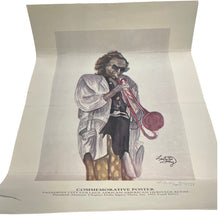 Load image into Gallery viewer, 1991 Miles Davis LaCurtis Dooley Signed Commemorative Jazz Poster 15x21 Vintage