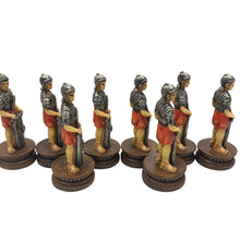 Load image into Gallery viewer, Vintage 2001 The Chessmen Roman Empire Chess Pieces Complete 32pc No Board