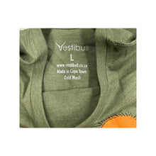 Load image into Gallery viewer, Rhino Green and Orange T-Shirt Large Vestibull Cape Town