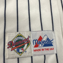 Load image into Gallery viewer, Vintage Anaheim Angels Majestic Jersey Youth L Fits Adult Small Pinstripe MLB