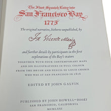 Load image into Gallery viewer, First Spanish Entry San Francisco Bay 1775 John Howell California History