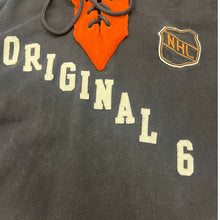 Load image into Gallery viewer, Old Time Hockey Original 6 NHL Hoodie Large Lace Up Patch Logo