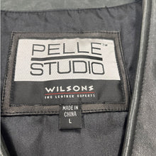 Load image into Gallery viewer, Pelle Studio Wilsons Leather Black Zip Vest Women’s Large