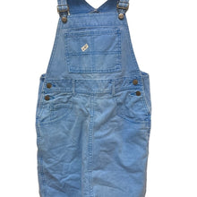 Load image into Gallery viewer, Vintage Guess Denim Overall Skirt Dress USA Triangle Logo Womens 2