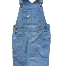 Load image into Gallery viewer, Vintage Guess Denim Overall Skirt Dress USA Triangle Logo Womens 2