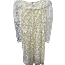 Load image into Gallery viewer, Vintage Jessica McClintock Gunne Sax Ivory Lace Dress XS 7/8 USA