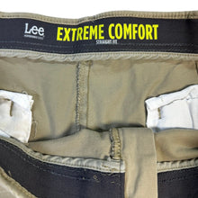 Load image into Gallery viewer, Lee Extreme Comfort Straight Fit Men’s Khaki Pants Tan 40x29 Stretch