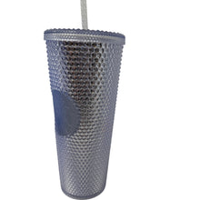 Load image into Gallery viewer, Starbucks 24 oz Silver Studded Cold Cup Tumbler with Lid & Straw