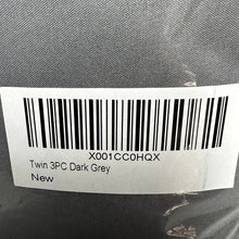 Load image into Gallery viewer, CGK Linens Twin 3 Piece Sheet Set Dark Gray New Sealed Soft Microfiber