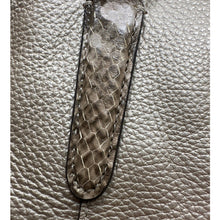 Load image into Gallery viewer, Coach Ava Tote F38878 Metallic Pebble Leather Snake Trim Zip Bag