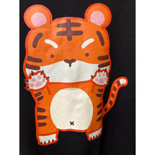 Load image into Gallery viewer, Lagom Kawaii Tiger Sweatshirt 3XL Black NWT Oversized Long Sleeve Crewneck
