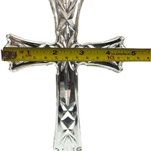 Load image into Gallery viewer, Waterford Lead Crystal Standing Cross Signed Religious Figurine 8” Clear