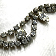 Load image into Gallery viewer, Vintage 1950s Kramer Diamond Look Rhinestone Necklace Earring Set Box