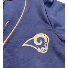 Load image into Gallery viewer, LA Rams Authentic NFL Jersey Blue Gold Small Stitched Logo