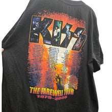 Load image into Gallery viewer, Vintage KISS Farewell Tour 2000 T Shirt XXL 2XL All Sport Double Sided
