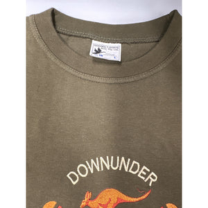 Vintage Australia Kangaroo Down Under Embroidered T-Shirt Large Goose's