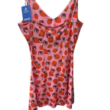 Load image into Gallery viewer, Pixar + Cakeworthy Toy Story 3 Disney Lotso Strawberries Dress Med NWT
