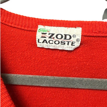 Load image into Gallery viewer, 1960s Vintage Izod Lacoste Cashmere Wool V-Neck Pullover Sweater Red
