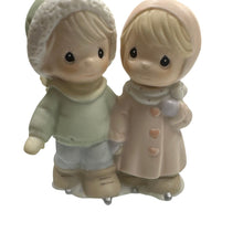 Load image into Gallery viewer, Precious Moments by Enesco Sugar Town Figurines New Set of 5 Ice Skating
