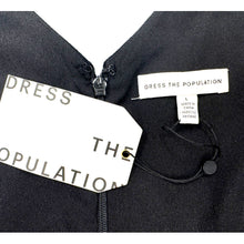 Load image into Gallery viewer, Dress The Population Anita Black Sheath Cocktail Dress NWT Large
