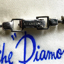 Load image into Gallery viewer, Vintage 1950s Kramer Diamond Look Rhinestone Necklace Earring Set Box

