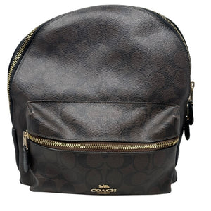 Coach Signature Canvas Leather Mini Backpack