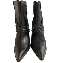 Load image into Gallery viewer, Harley-Davidson Black Desiree Strap Stiletto Boots Ladies Size 6 #84044
