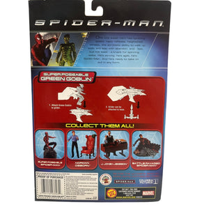 Green Goblin Vintage Toy Biz Spiderman Movie Series 1 with Glider and Base