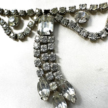 Load image into Gallery viewer, Vintage 1950s Kramer Diamond Look Rhinestone Necklace Earring Set Box
