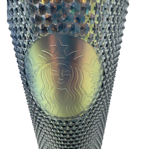 Starbucks Limited Edition Gold Black Dark Studded Cold Cup Tumbler 24oz