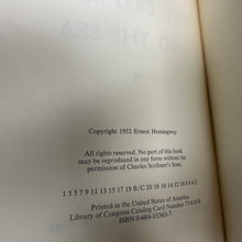 Load image into Gallery viewer, The Old Man And The Sea by Ernest Hemingway 2nd Edition 1977
