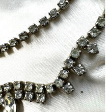 Load image into Gallery viewer, Vintage 1950s Kramer Diamond Look Rhinestone Necklace Earring Set Box
