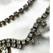 Load image into Gallery viewer, Vintage 1950s Kramer Diamond Look Rhinestone Necklace Earring Set Box
