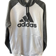 Load image into Gallery viewer, Adidas Climawarm Pullover Hoodie Large Comfy White &amp; Grey
