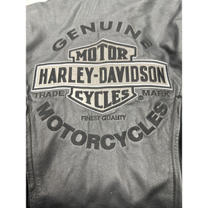 Harley Davidson Leather Jacket Black Coat Small Riding Gear