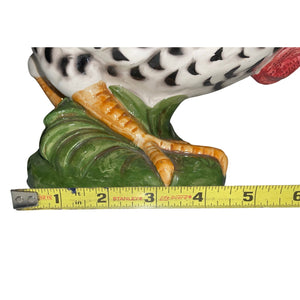 Fitz and Floyd Vintage Hand Crafted Speckled Ceramic Rooster