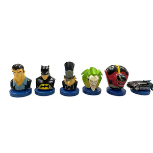 Batman Toonami Mini Bust Figure Lot Bane Joker Penguin Batmobile Bruce Wayne