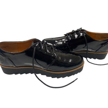 Load image into Gallery viewer, Chinese Laundry Kiss 001A Black Patent Platform Oxfords Men 7.5M Unisex
