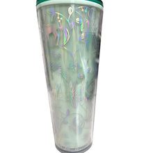 Load image into Gallery viewer, Starbucks 2022 Holiday Mint Winter Woodland Lace 24oz Cold Cup Tumbler
