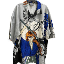 Load image into Gallery viewer, Rurouni Kenshin Manga Vintage Dino Shirt Gray Blue 3xl
