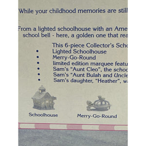 Precious Moments by Enesco Sugar Town Schoolhouse 6 Piece Set