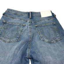 Load image into Gallery viewer, True Religion Starr Mid Rise Cropped Straight Distressed Jeans Women Size 29
