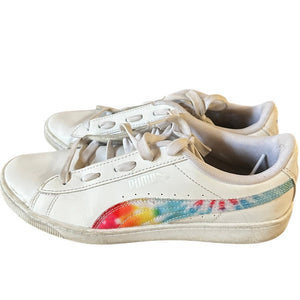 PUMA Vikky V2 Pride Rainbow Tie Dye Sneakers Women’s 8 White 383920-01 LGBT