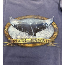 Load image into Gallery viewer, Vintage Whale Distressed T-Shirt Maui Hawaii Blue 90&#39;s Large
