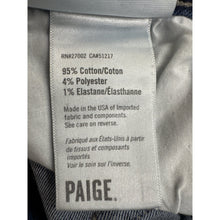 Load image into Gallery viewer, PAIGE Hoxton Crop Jeans 26 High Rise Blue Raw Hem Wear Cuffs
